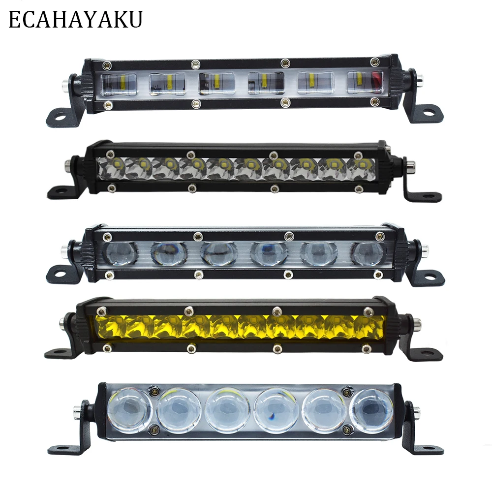 1 шт. ECAHAYAKU 7-дюймовая Однорядная светильник вая панель для Jeep Jk Hummer CJ SUV UTE Raptor Pick-up