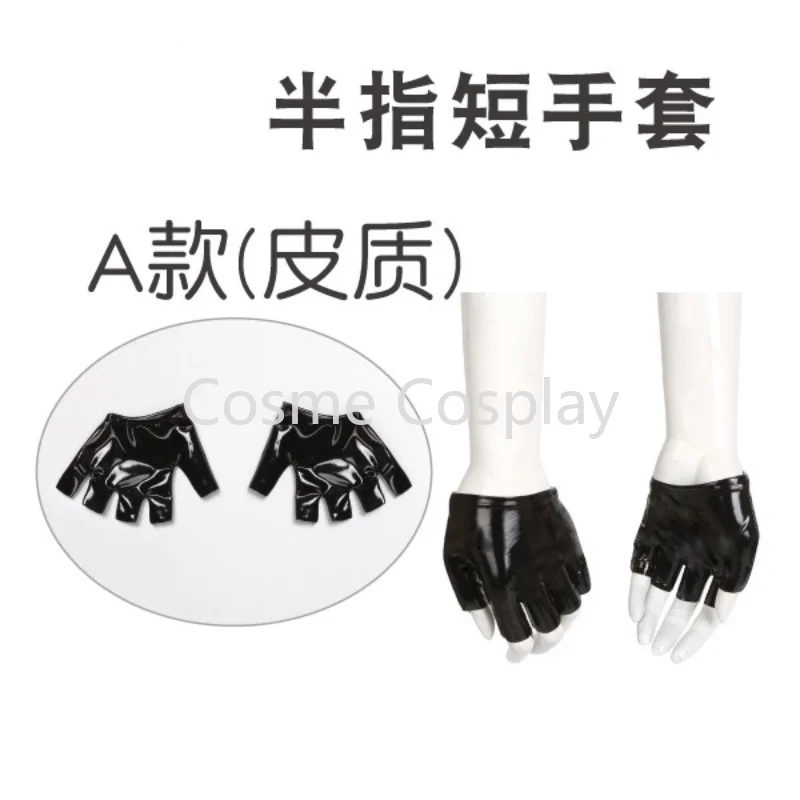 Перчатки из латекса с открытыми пальцами черные красные белые - купить по