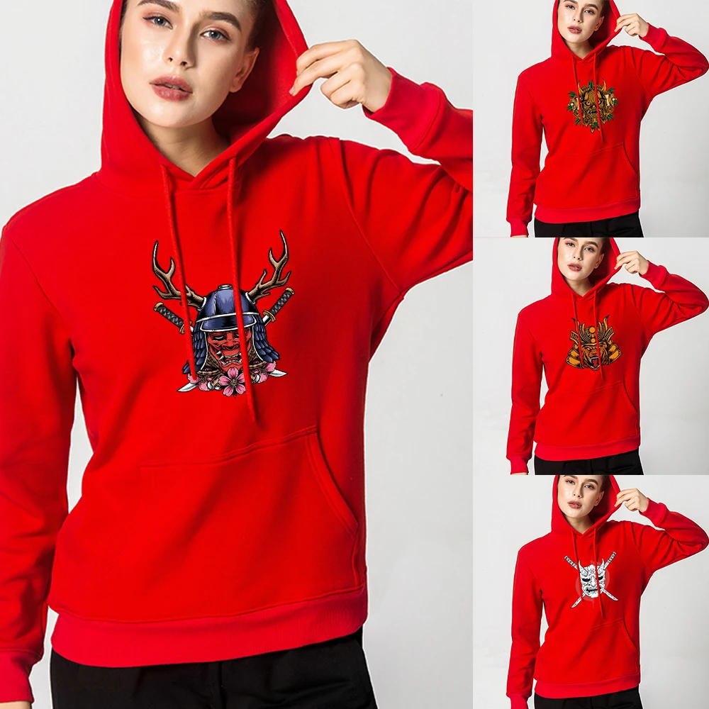 

Womens Hoodie Sweatshirts Hunter Cartoon Print Autumn and Winter Casual Clothing Pullover Student Couple Shirt Hoodies