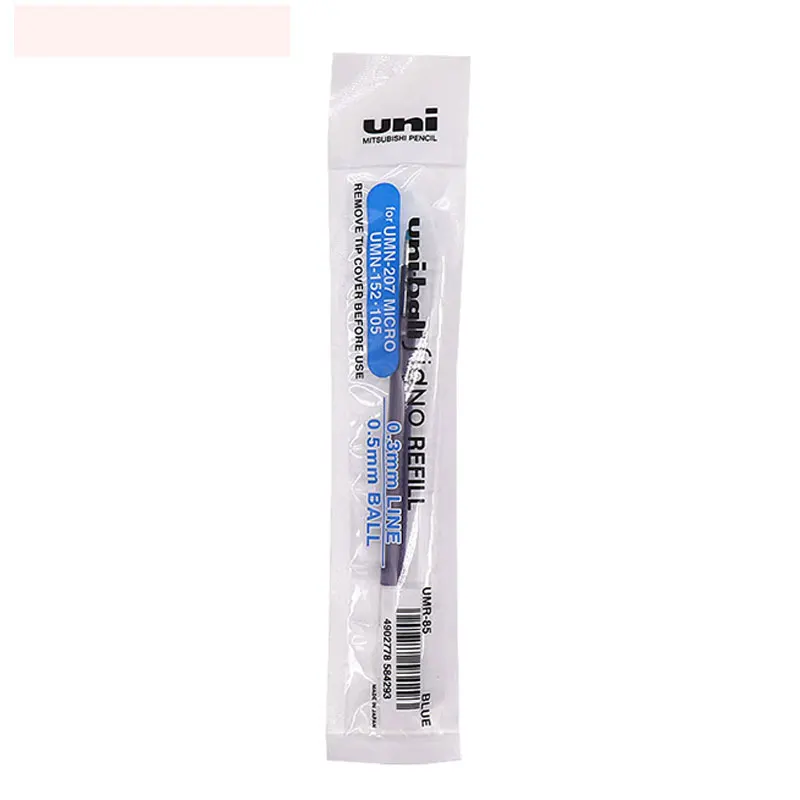blue 1Pcs Uni знак UMR-85-Gel чернилами 0,5 мм шарик пополнения чернил для UMN-105 UMN-152 UMN-207 заправляемая ручка канцелярских принадлежностей 1 шт - Цвет: blue 1Pcs