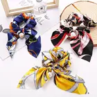 1 шт. резинки для волос с бантом и жемчугом, эластичные резинки для волос для женщин и девочек, детский держатель для конского хвоста, аксессуары для волос