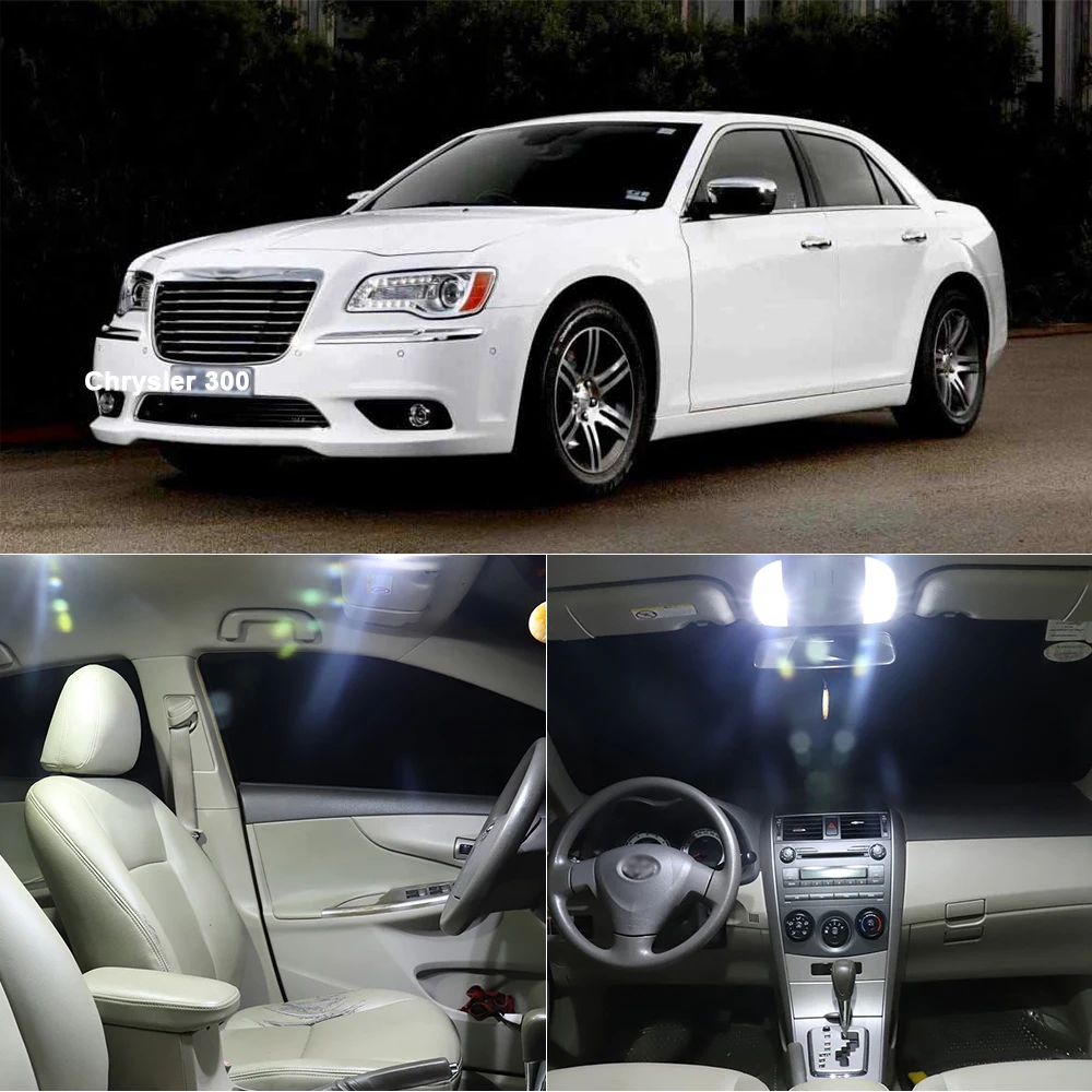 13 шт. Canbus белые светодиодные лампы интерьерный комплект для 2005 2010 Chrysler 300 300C м