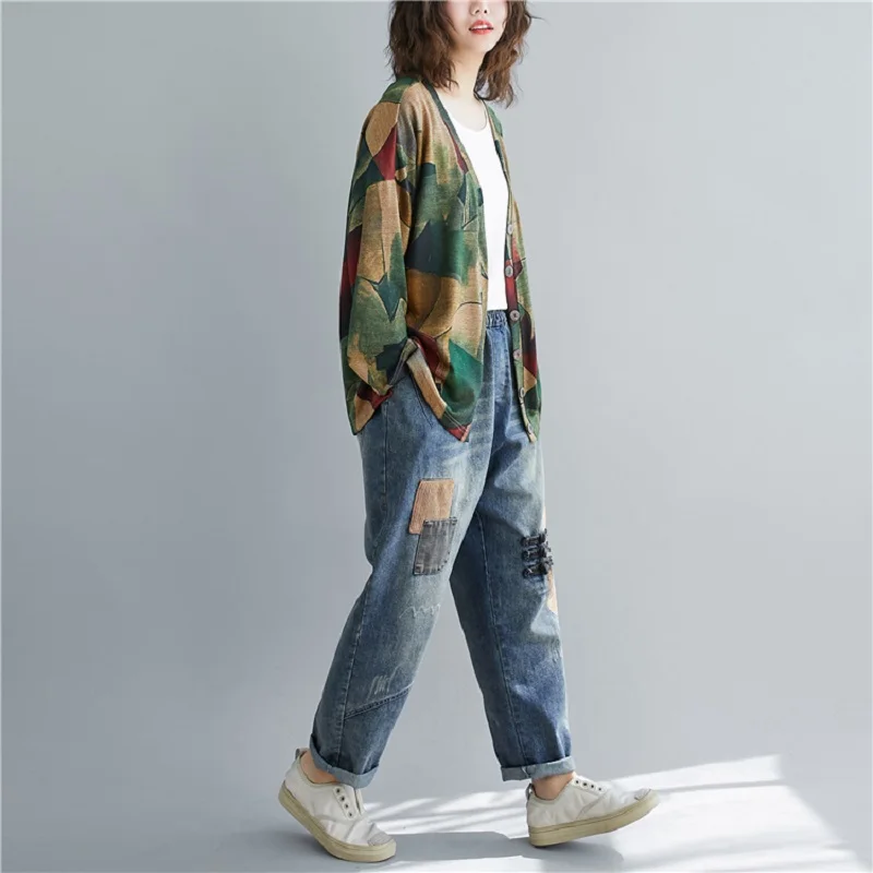 Длинный рукав хлопок осень Винтаж корейский стиль размера плюс Повседневная