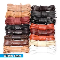 5 meters high quality genuine leather cord 5mm roundflat strand cow leather rope fit necklace bracelets diy jewelry accessories