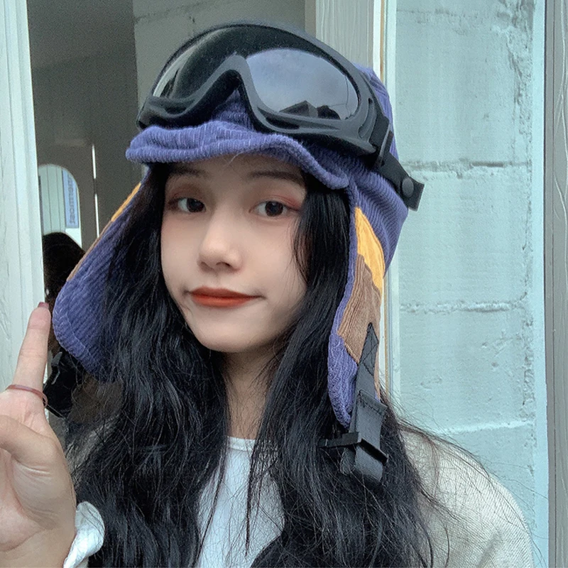 Шапки-авиаторы Foux для мужчин и женщин зимняя шапка-Авиатор Русская Шапка меховые