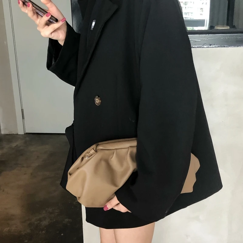 BXX Sac/ модные осенне-зимние роскошные женские сумки дизайнерские облака пакет сплошной цвет сумка ZE729