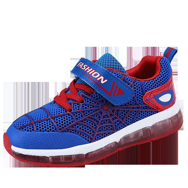 

Colorful Lights Spider Children Flash Led Light Shoes Fashion Boys Girls Luminous Sneakers Sport Shoes Kids Boys Shoes