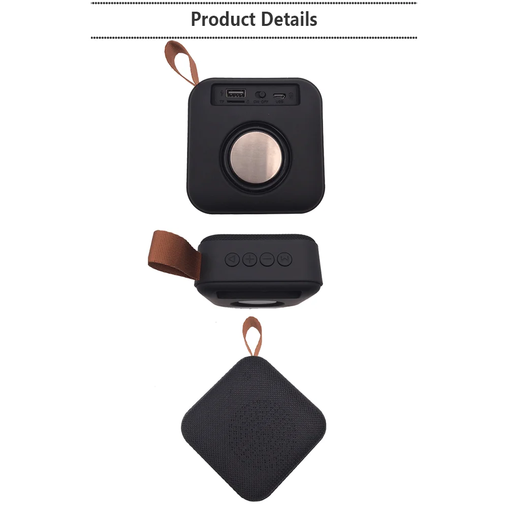 

Wireless Bluetooth Speaker Portable Loudspeaker 3D Stereo Music Surround Outdoor Subwoofer Speaker With Mic Support TF Card