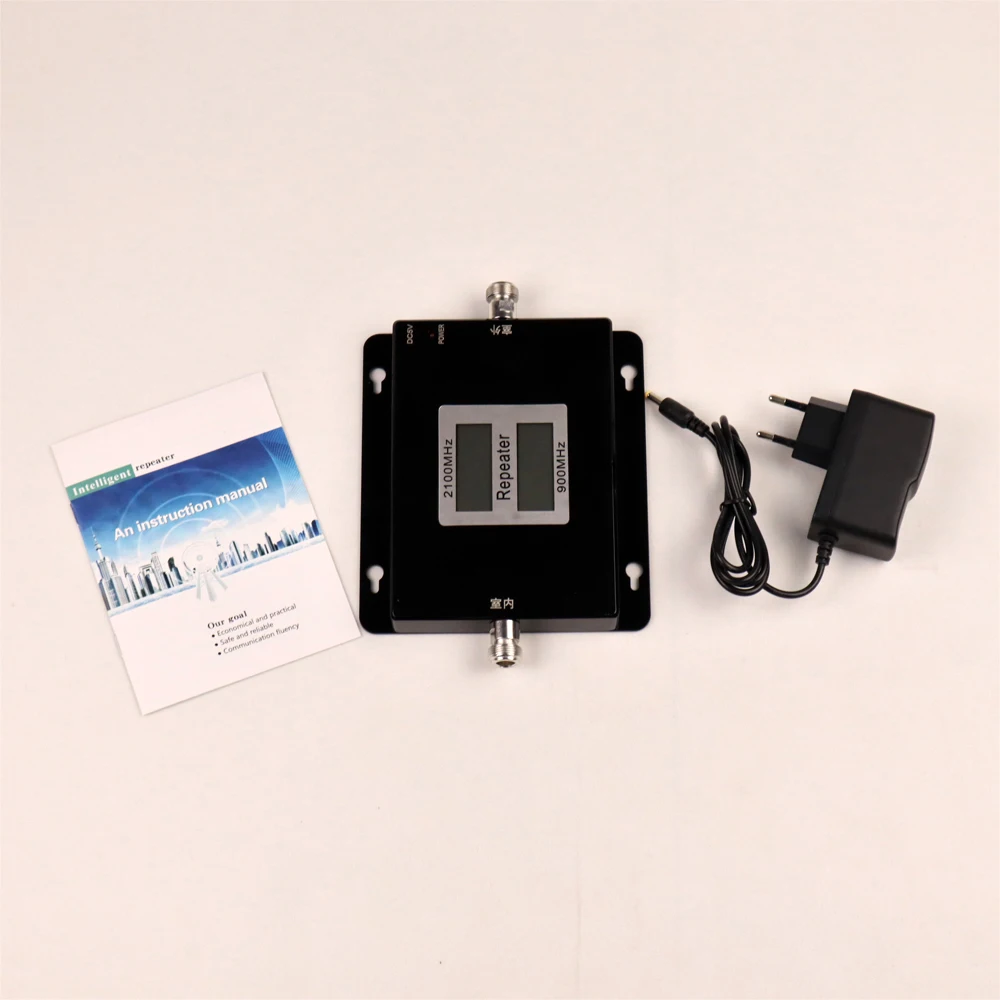 

ZQTMAX Dual Band Signal Booster 3G Repeater GSM 900MHz UMTS 2100MHz Cell Phone Amplifier Signal