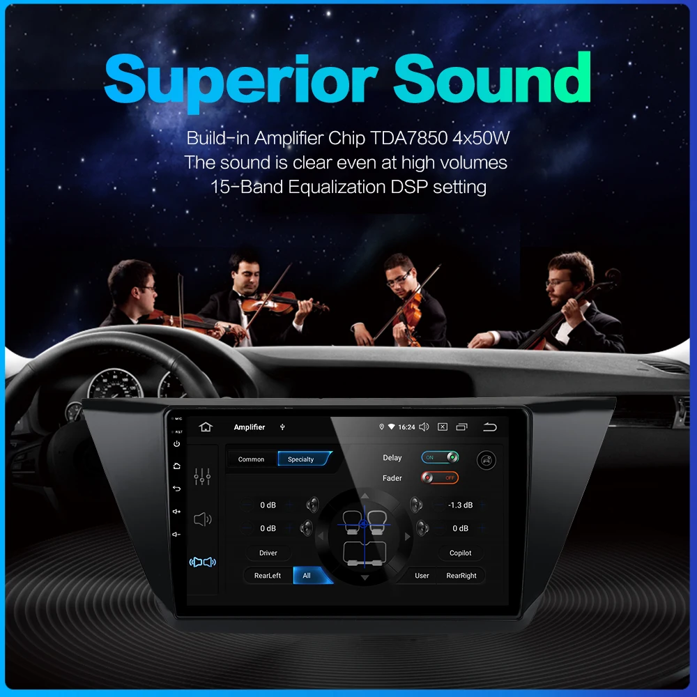 Автомобильный GPS навигатор экран 10 2 дюйма IPS 1 din Android 0 для VW Touran 2016 сенсорный 2017
