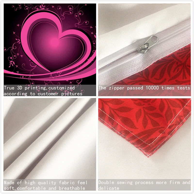 Комплект постельного белья включая пуховое одеяло наволочка с принтом домашний