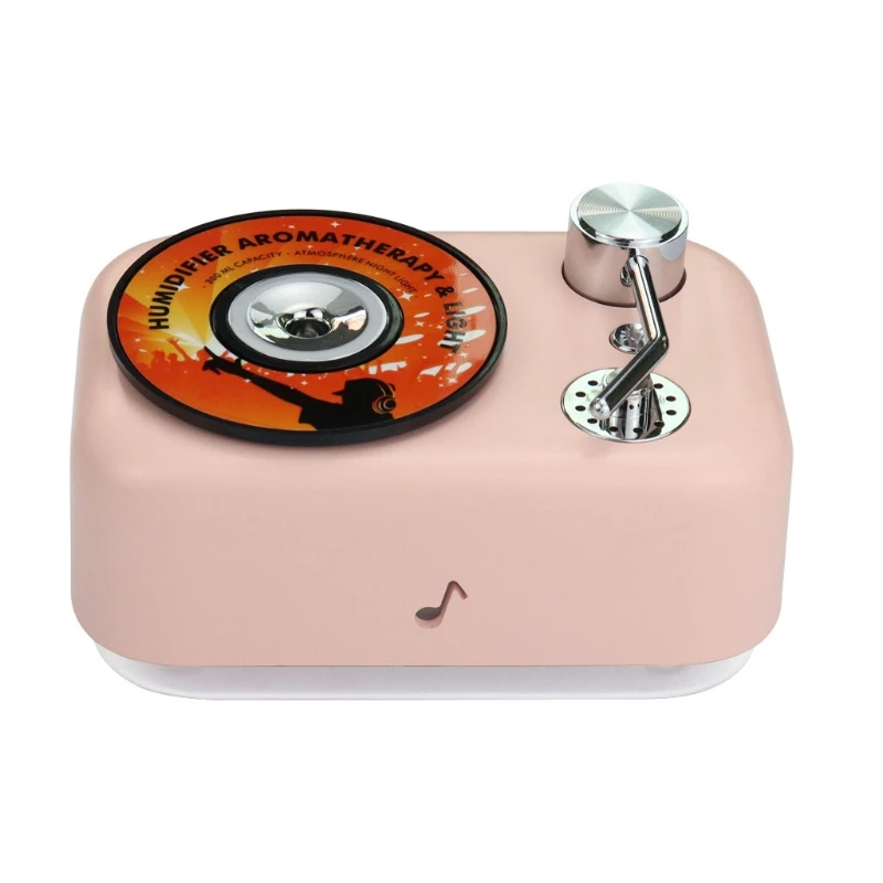 

Mini Car Humidifier Cool Mist Humidifiers Sprayer with 7 Colorful LED Night Light for Bedroom Vehicle Travel Office Baby X37C