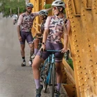 Женский комбинезон для велоспорта, Летний Дышащий комбинезон для триатлона, командной езды на горном велосипеде