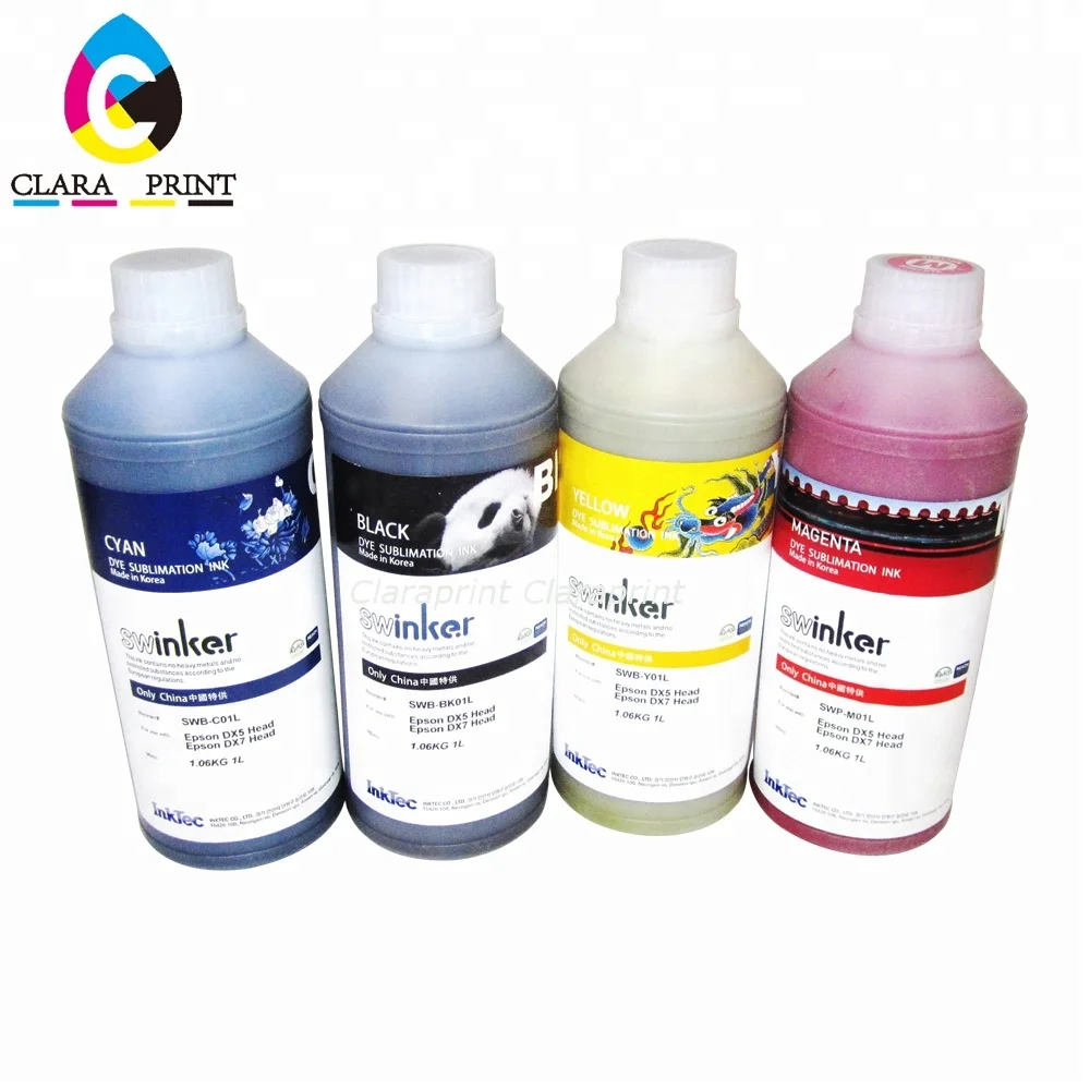Оригинальные чернила Inktec Swinker(SWB) для сублимационной печати краски Epson DX5 DX7
