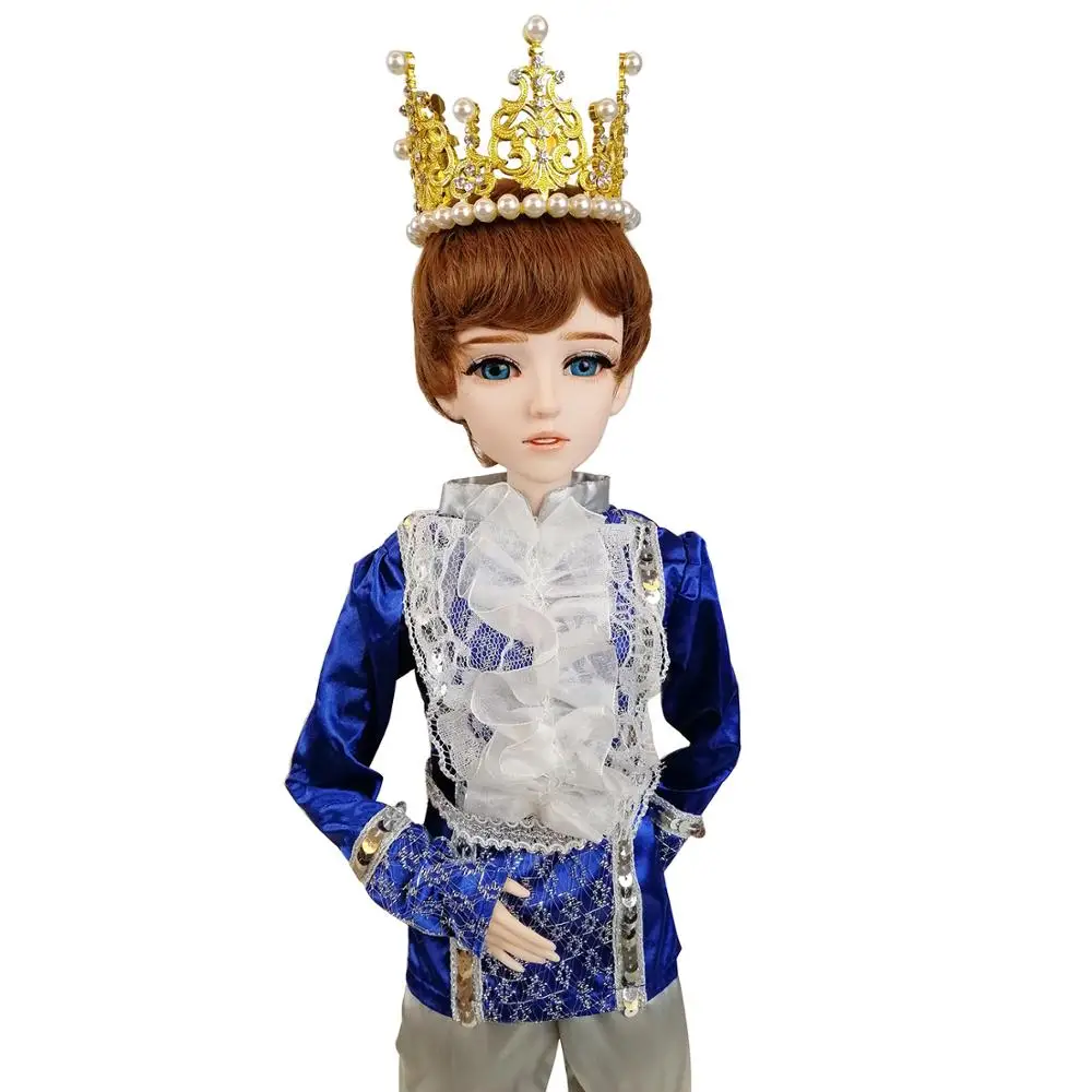 EVA BJD 1/3 62cm 24.5 inch Doll Male Prince Boy Toy ball jointed Plastic Model Make up Practice Gift With Clothes Wig Shoes | Игрушки и