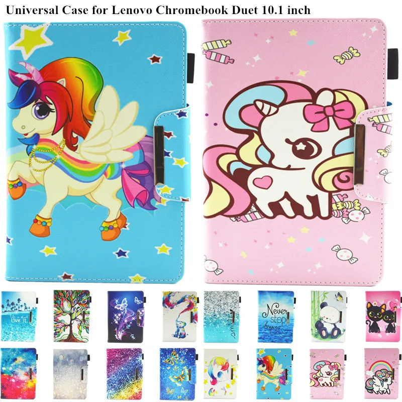 

Funda Tablet 10.1 Universal Case for Lenovo Ideapad Duet Chromebook 2020 Cute Cartoon 10 inch Tablet Case for Kids