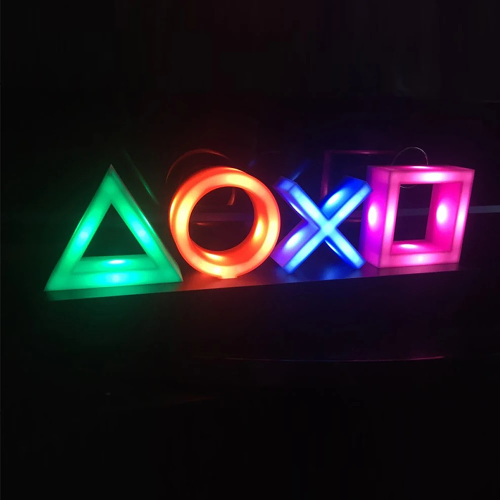 

Neon Light Voice Control Game Icon Light Acrylic Atmosphere Neon Dimmable Bar Atmosphere Lampara Club KTV Decorative Light