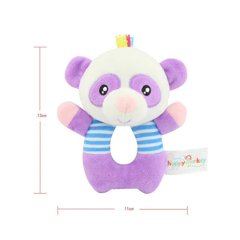 Милые плюшевые Мультяшные животные в джунглях мягкие погремушки шуршащая