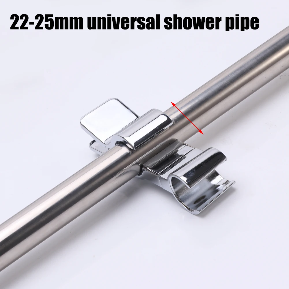 

Bathroom Tools Zinc Alloy Pipe Buckle Practical Adjustable Height Durable Replacement Accessories Decorative Shower Head Holder