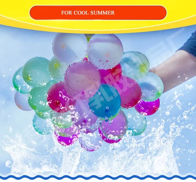 

500Pcs Water Balloons Supplementary Package Toys Magic Summer Beach Party Outdoor Filling Water Balloon Bombs Toy for Kid Adult