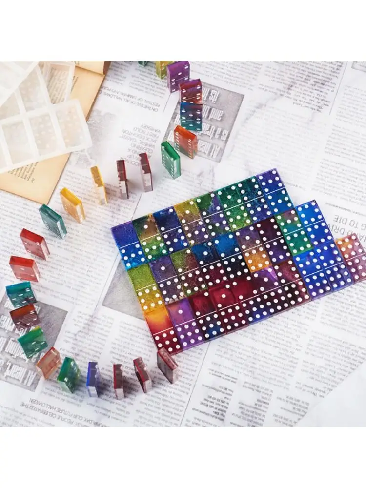 

Domino Resin Molds Domino Epoxy Resin Molds Silicone Domino Game Mold Domino DIY F3MF