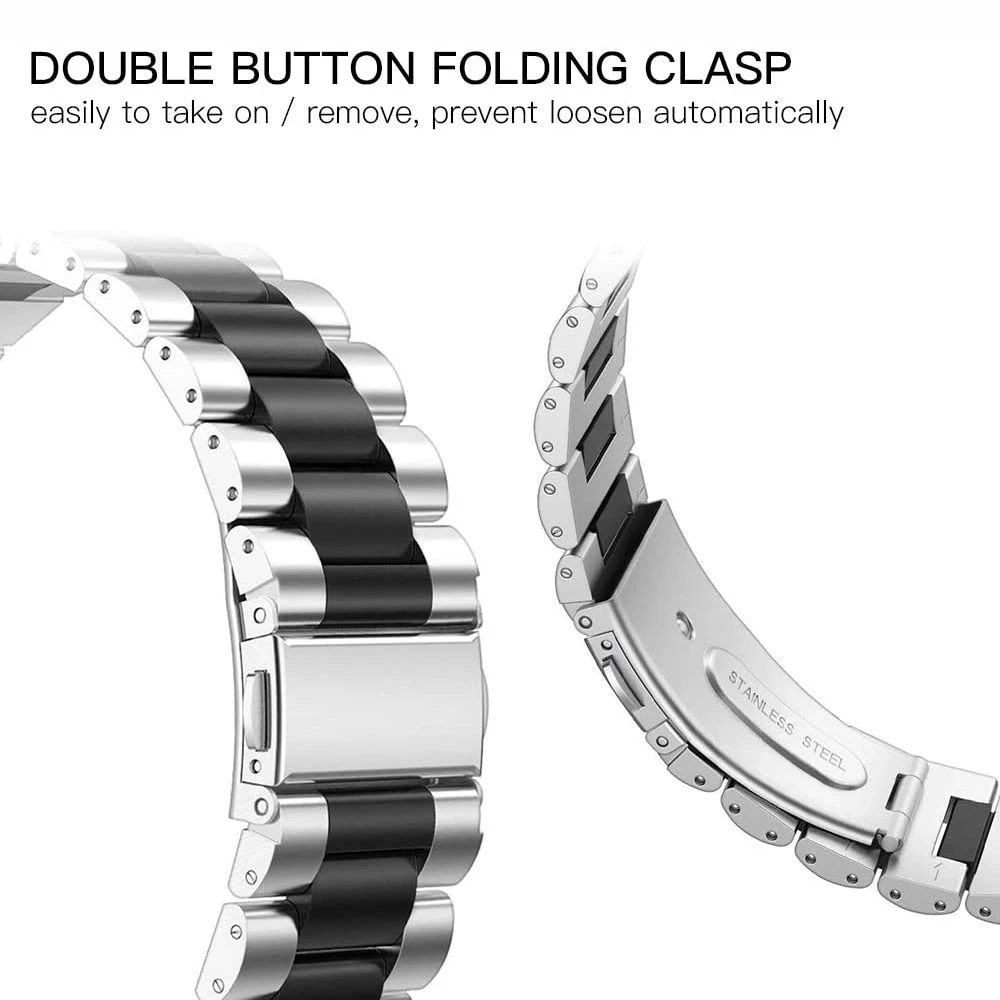 Совместим с ионными ремешками Fitbit металлические браслеты из нержавеющей стали