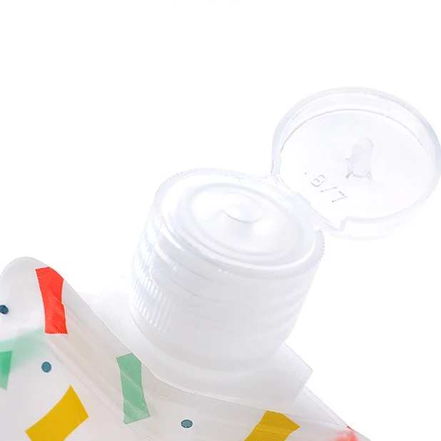 Симпатичная портативная дорожная Складная дозирующая сумка для душа бутылка