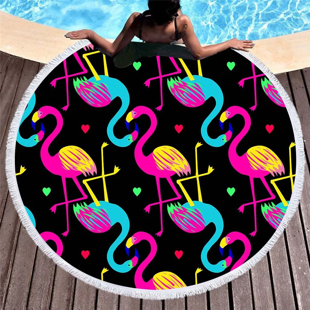 Бесплатная доставка подарок большое круглое банное одеяло с бахромой из