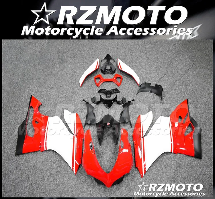 

Полный комплект обтекателей для мотоцикла из АБС-пластика, подходит для Ducati 899 1199 Panigale 2012 2013 2014 12 13 14, кузов красного и белого цвета
