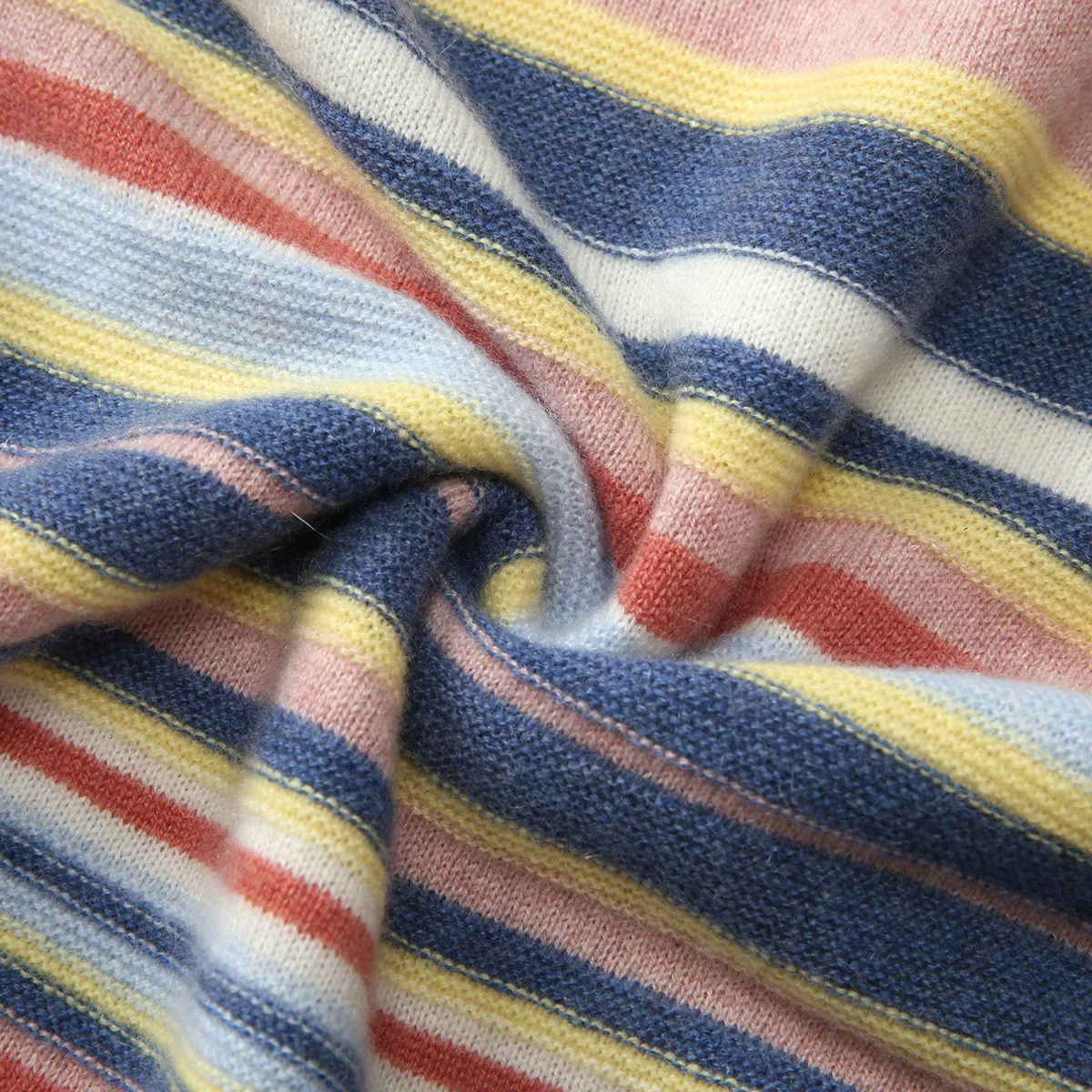 

masigoch autumn winter europe fashion 100% cashmere rainbow sweaters women knited high quality striped softness oversized jumper