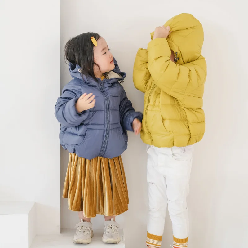 

Пальто для мальчиков и девочек, одежда, детские пуховики, легкие зимние Короткие пуховики CHD20235