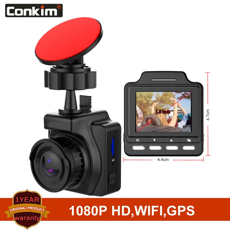 

Conkim Dash Cameras Novatek 96658 IMX323 1080P Full HD Wifi Car DVR 1.5" IPS Car Autoregistrars Built In GPS Loop Recording DVR