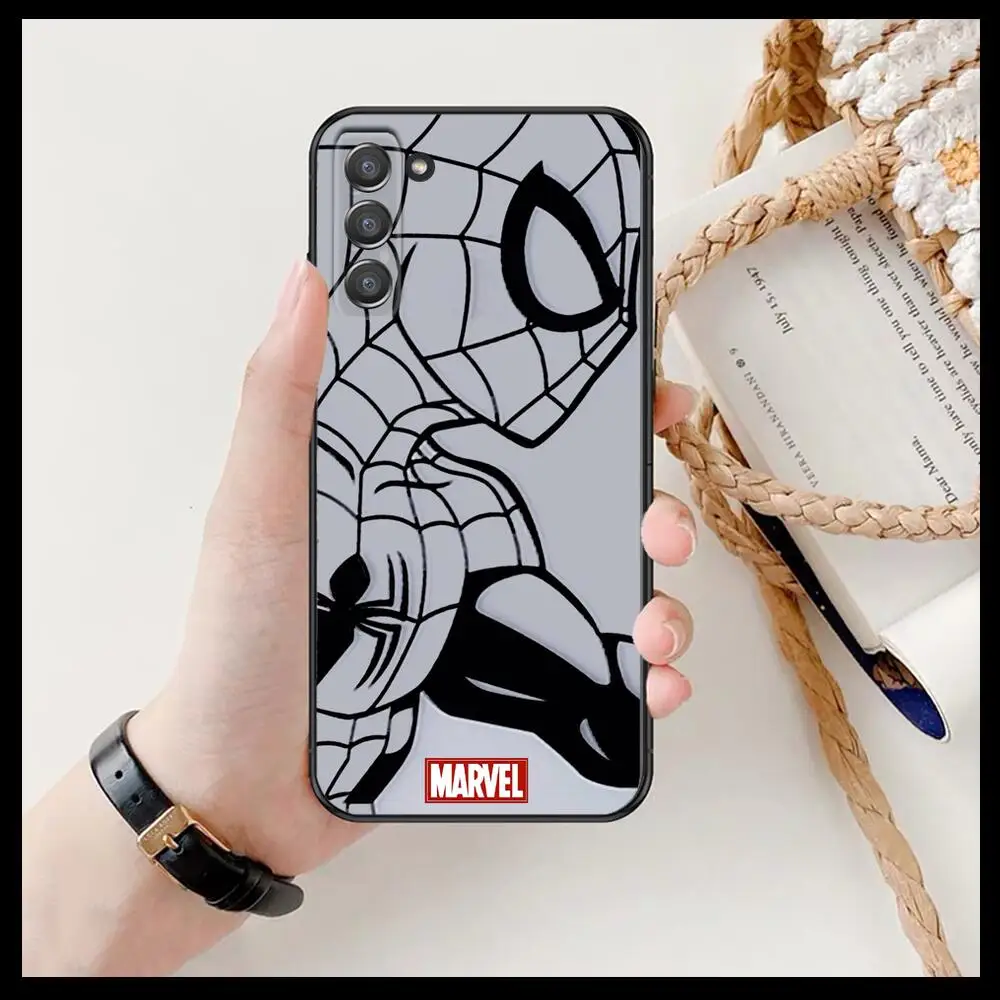 Marvel Iron Man Spiderman Phone cover hull For SamSung Galaxy S8 S9 S10E S20 S21 S5 S30 Plus S20 fe 5G Lite Ultra black soft cas