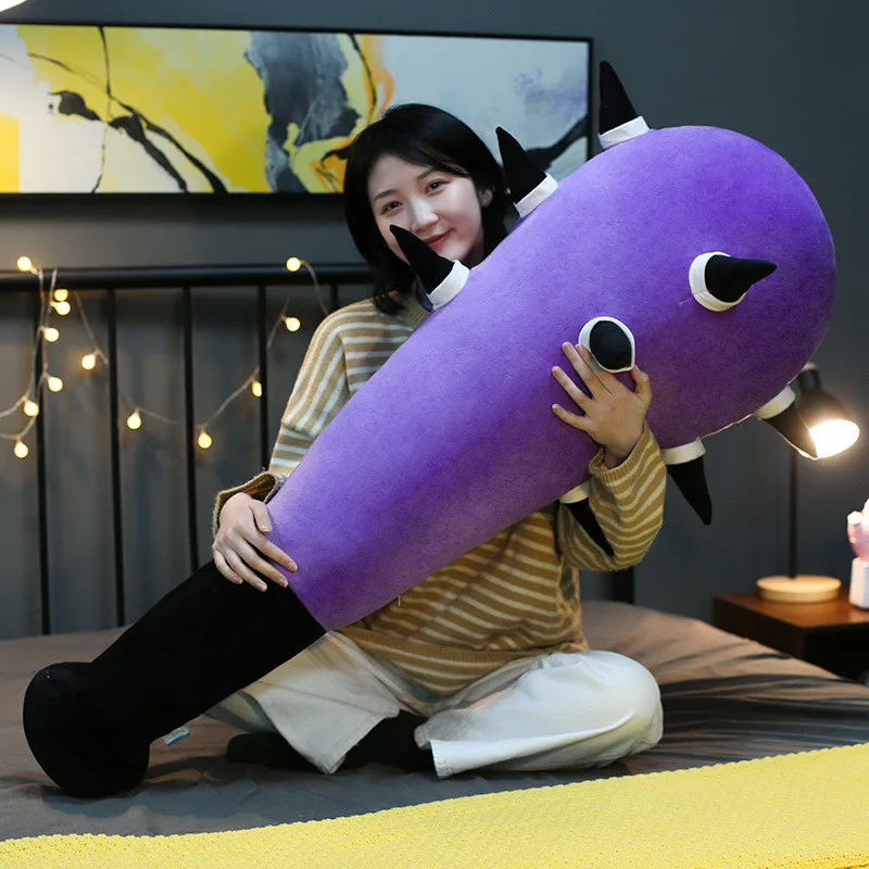

60/80cm New Creative Simulation spiked club Pillow Soft Cotton Stuffed Plush Doll lifelike Fitness Equipment toys