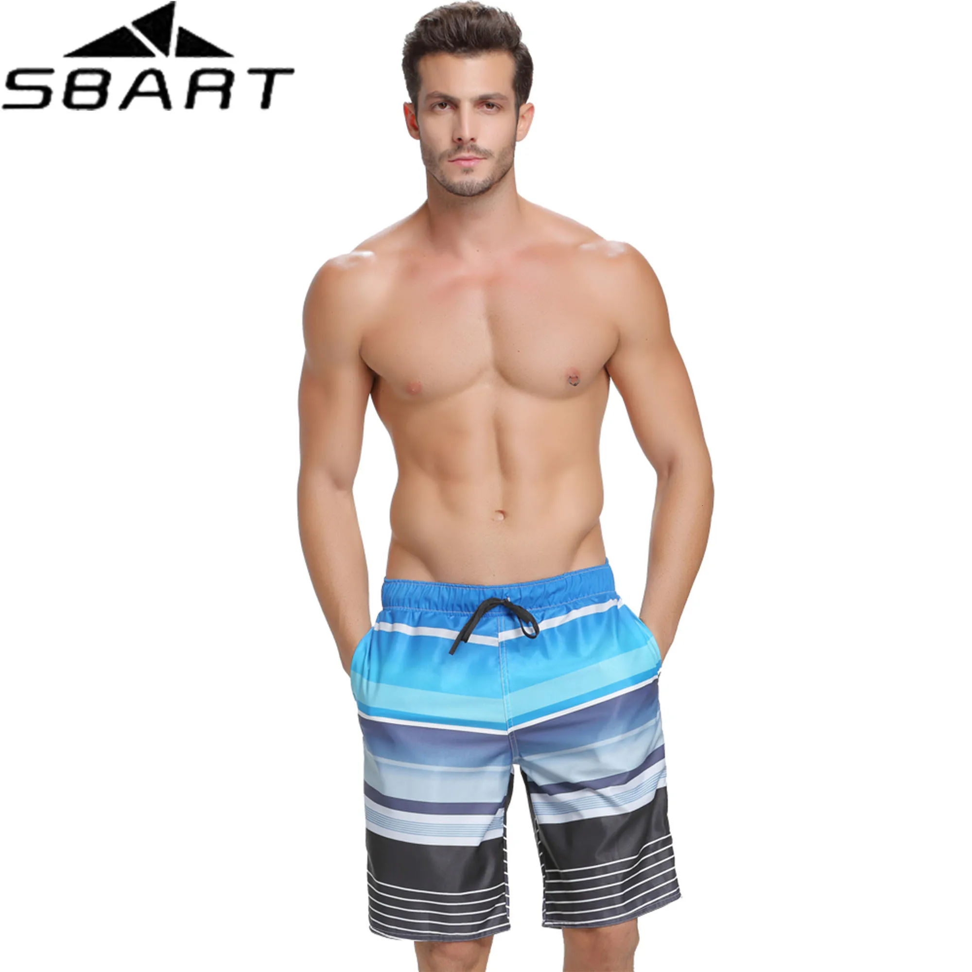 Пляжные шорты SBART в свободном стиле мужская спортивная одежда для серфинга