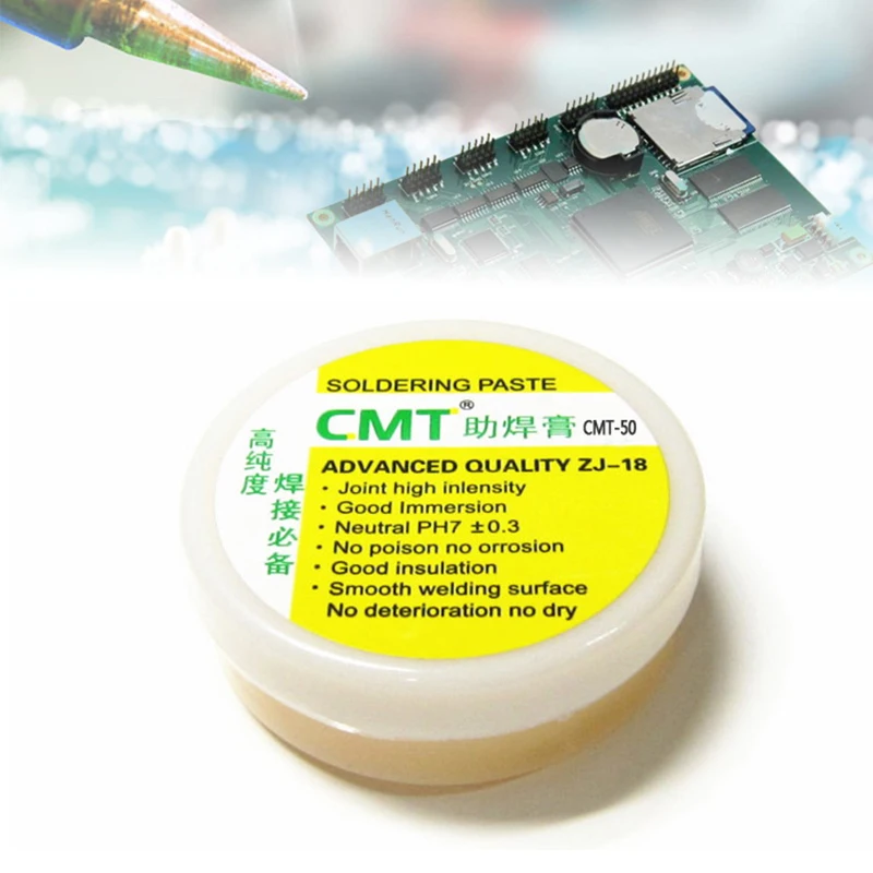 

CMT-50g Rosin Flux Soldering Paste High Purity Welding Flux Soldering for PCB BGA PGA SMD Repair