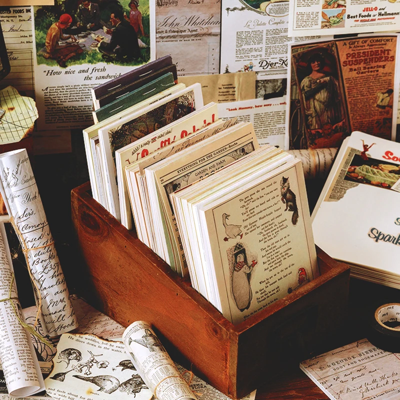 Old book page Food advertising Material Paper Junk Journal Planner Scrapbooking Vintage Decorative DIY Craft Background | Дом и сад