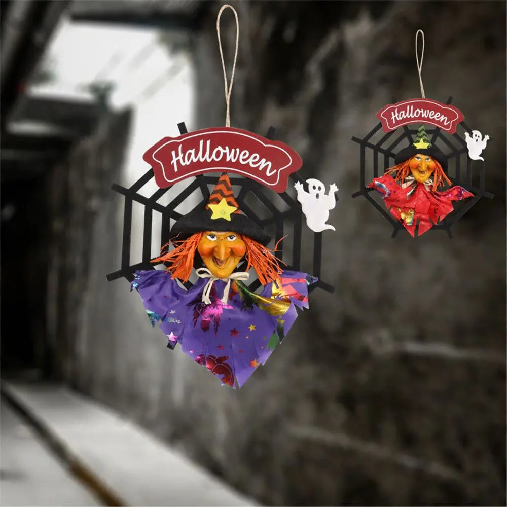 Creative Halloween Spider Web Pendant Festival Scene Layout Decoration Non-woven Ornaments Door Hanging Decor | Дом и сад