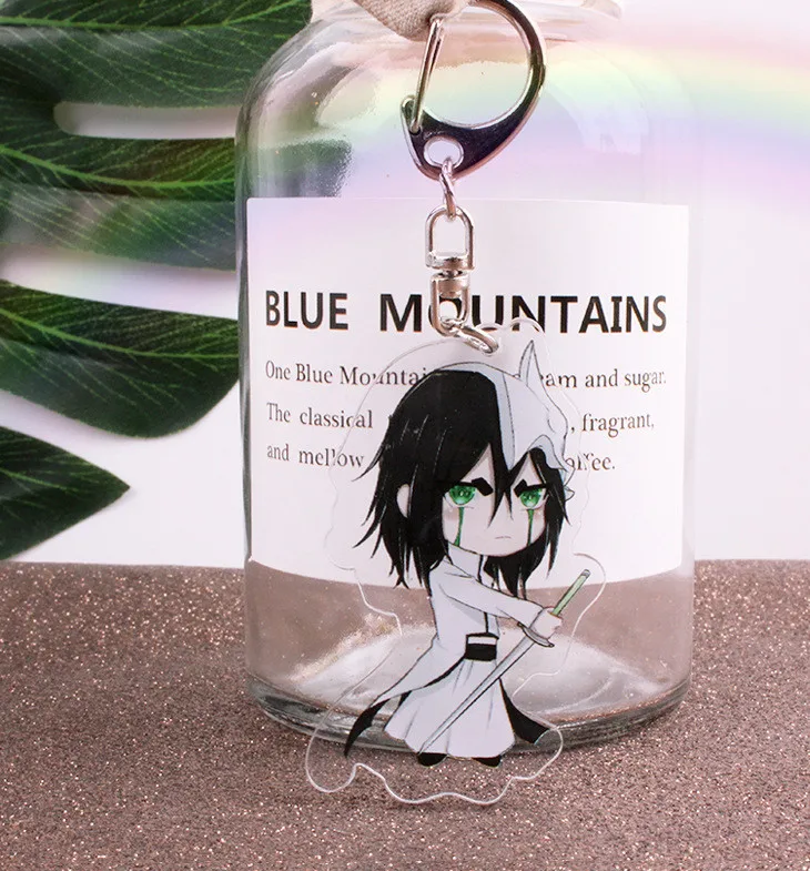 as pictured Аниме Bleach Кучики Бьякуя Hitsugaya Toushirou акриловая фигурка брелок украшение Коллекция Модель игрушки Косплей - Цвет: as pictured