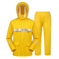 thick impermeable raincoat reflective man motorcycle waterproof windbreaker mask rain pants chubasquero hombre rain suit ac50yy
