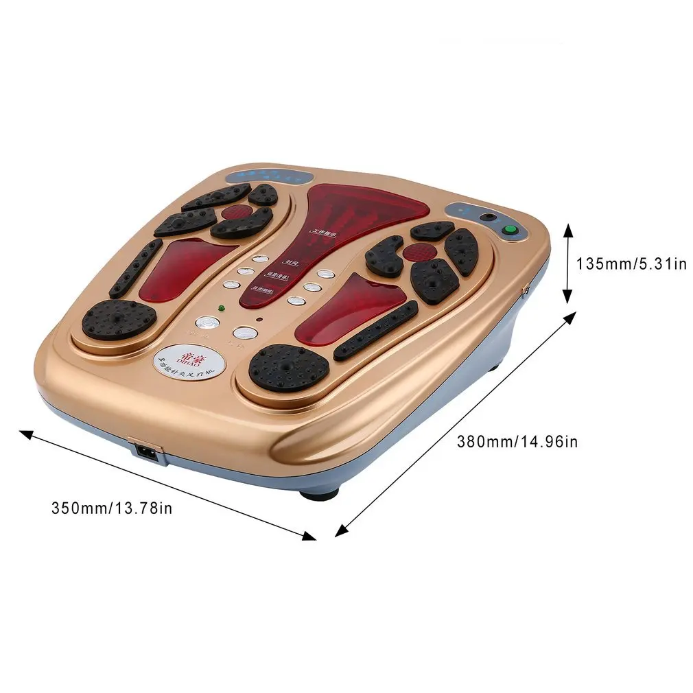 

Multifunctional Body Health Care Foot Massaging Device Electromagnetic Infrared Wave Pulse Foot Massager US/UK/AU/EU Plug