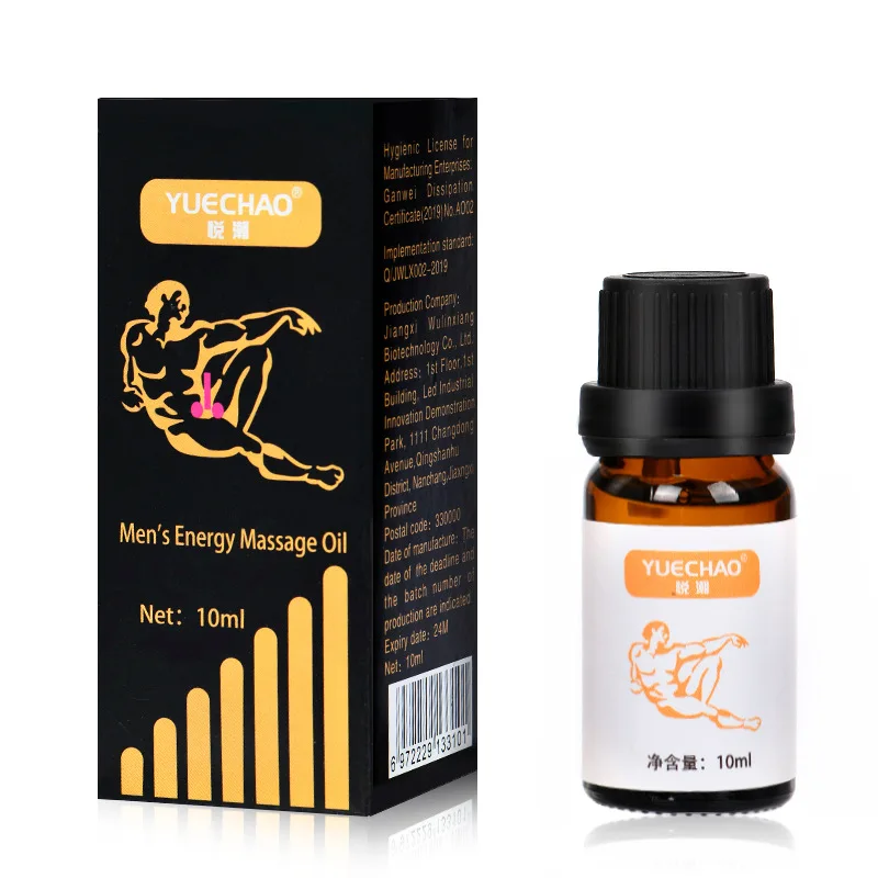 10 мл Мужская мощная энергия массажное эфирное масло для увеличения пениса мужчин