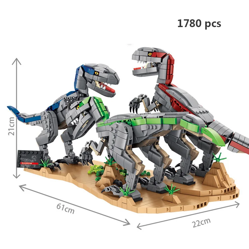 

Dinosaur Fossils Building Blocks Jurassic Tyrannosaurus Raptor Triceratops T Rex Dilophosaurus Indominus Dino Creative Model Toy
