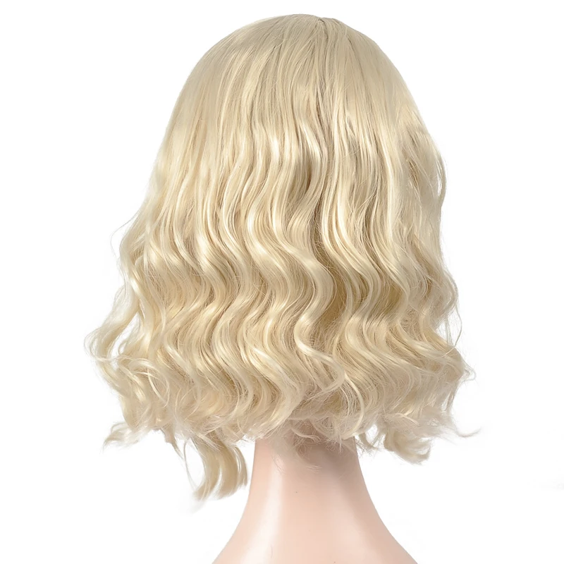 Парики из искусственных волос без шапочки основы короткий волнистые парик