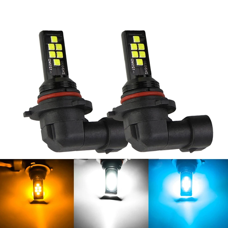 

2x Car LED Fog Lamp Headlight H7 H8 H11 Car LED Fog Light Bulb White Light Ice Blue Yellow Light