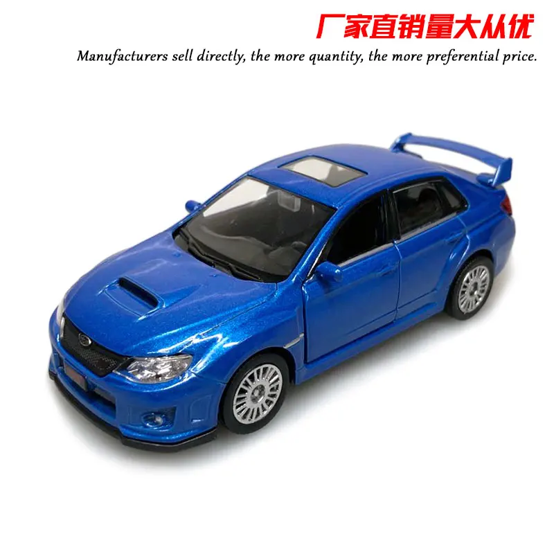 Игрушечные автомобили UNI в масштабе 1/36 японская модель автомобиля Subaru STI из