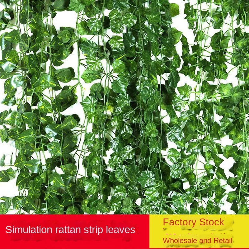 Hojas de uva artificiales, decoraci&oacute;n de enredadera verde, enredadera de rat&aacute;n, planta verde de rat&aacute;n, 24 piezas-0