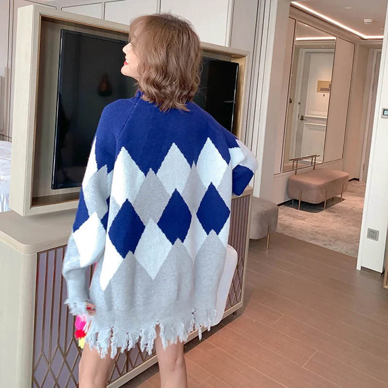 2020 зимние женские свитера с длинными кисточками и блестками мультяшными