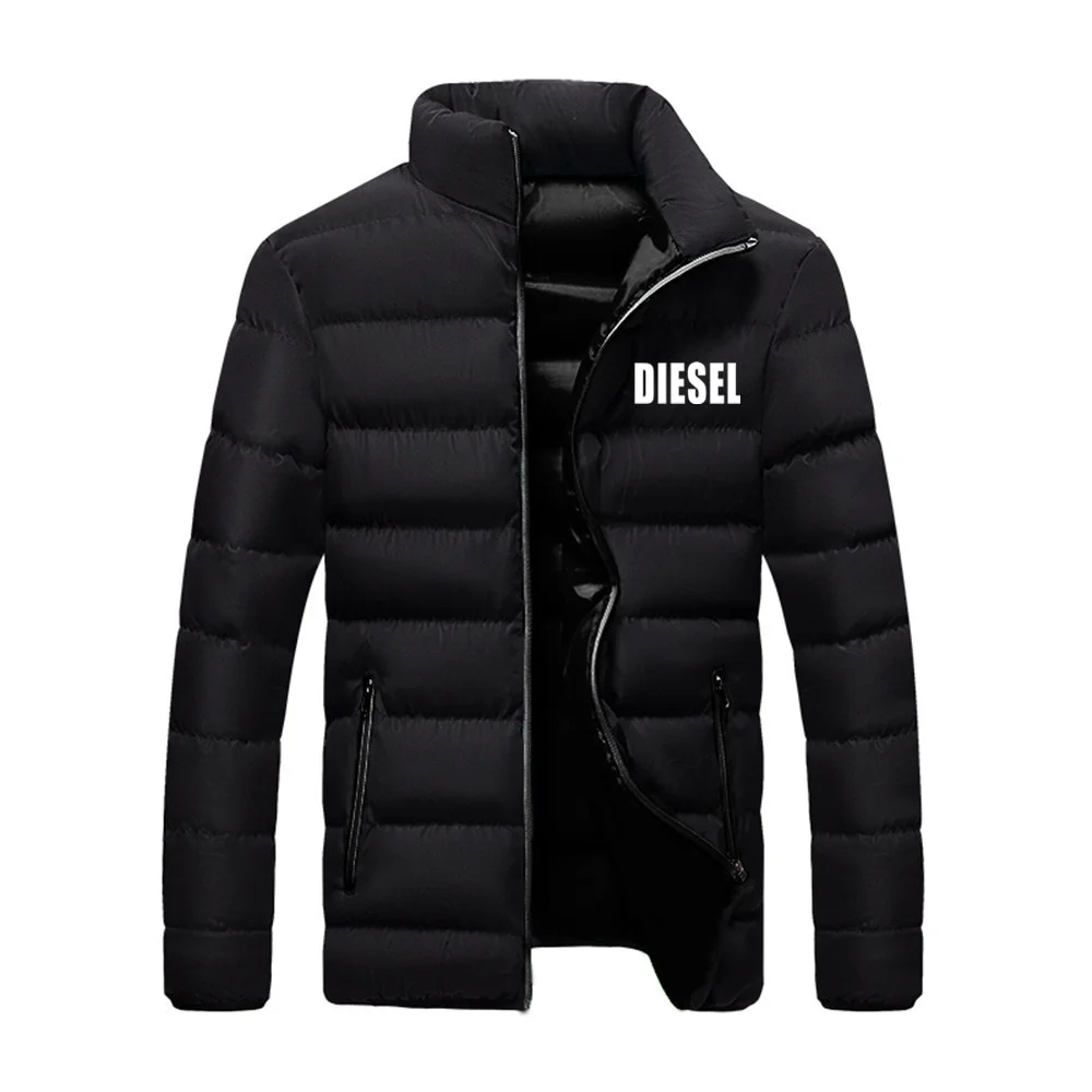 

Men's brand fashion trend zipper 2022 winter new wild cotton clothing snowy weather warm style men's classic top jacket