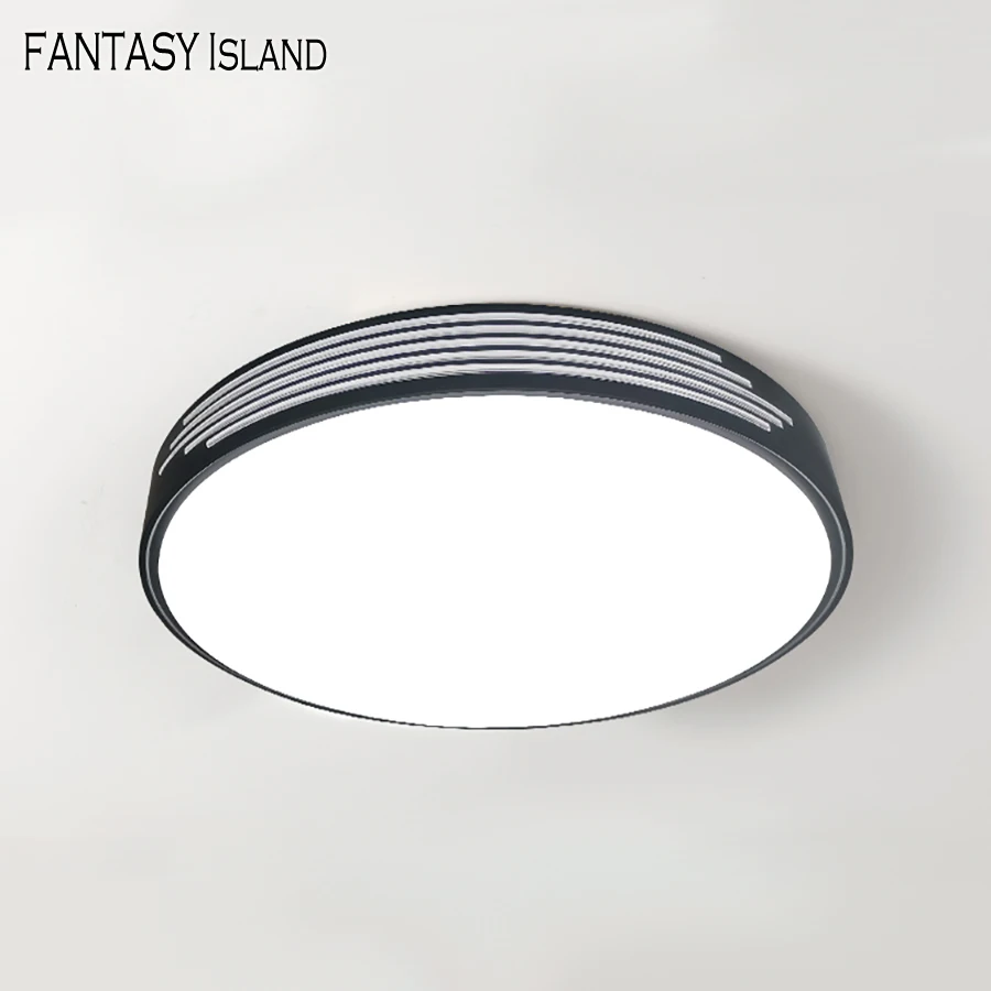 

LED Ceiling Panel Light Lamp Surface Round LED Mounted Modern 36w AC180-260V golden ring Down Lighting RC control For Home Lamp